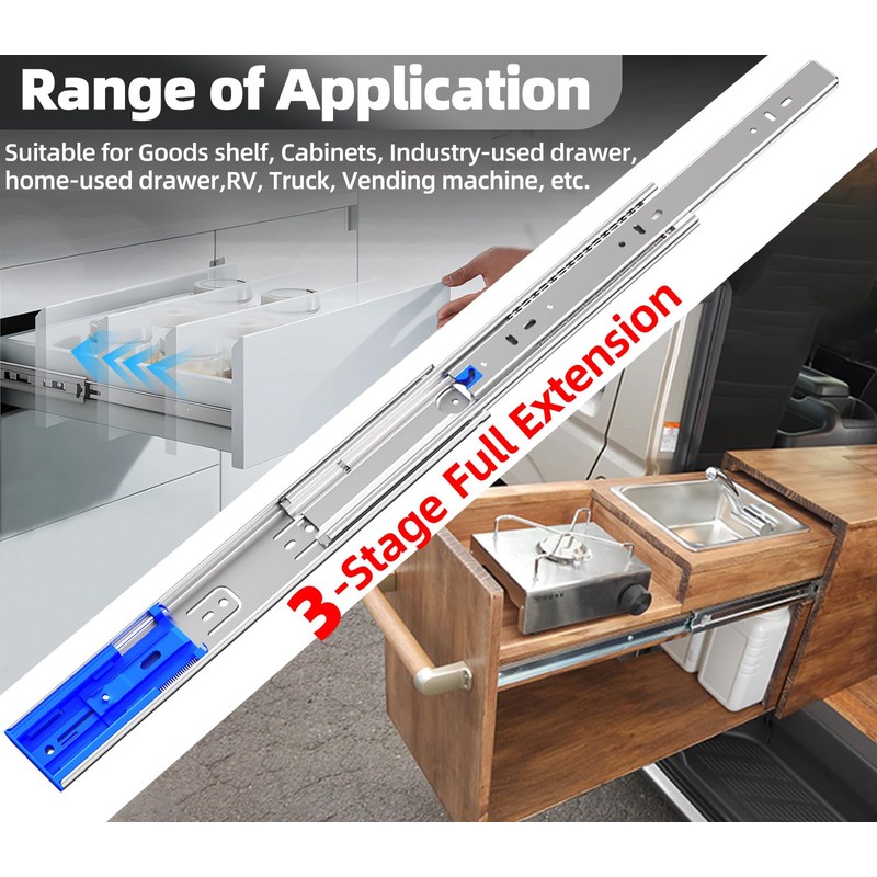TP-LAIE 26 Inch 200lbs Soft Close Heavy Duty Drawer Slides,