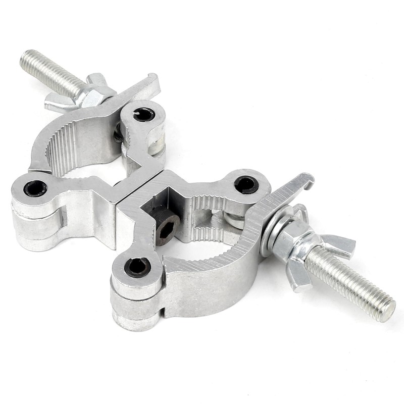 Wecan Stage Light Double Pipe Clamp, 35-45mm Dual Head Truss