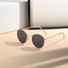 aisswzber Small Round Polarized Sunglasses 3447p-Bright Gold