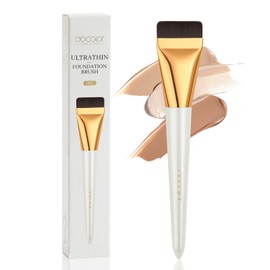 docolor Makeup Brush, Popular, Foundation Brush, Flat, Ultra Fine, Liquid Foundation, Fiber Hair, Soft, Easy to Use, Cosmetic Tool, Portable
