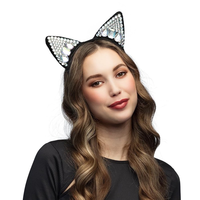Boland 52112 Tiara Cat Headband for Adults, Headpiece, Accessories for