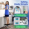 JJ CARE Step Stool with Handle for Elderly (300 lbs.