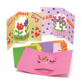 Baker Ross 10 x Easter Flower Pop Up Card Craft Craft for Kids AX879