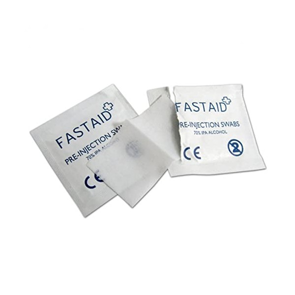 Fastaid 70% IPA Alcohol Wipes, Swabs for Electronics, Tattoo, Pre-Injection