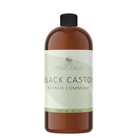 Aceite de ricino negro jamaicano – 32 oz puro, prensado en frío, hexano filtrado y libre de químicos, libre de PBA – crecimiento del cabello, cuerpo, 