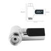 Gokelomg LED Display Shower Thermometer, Water Flow Self-Generating Shower Temperature