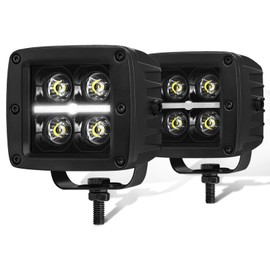 AKD Part 3" CREE LED Pod Lights with DRL 80W Spot Beam Square LED Cubes Offroad Driving Lights Fog Lights Ditch Lights for Truck Pickup Motorcycle SUV UTV ATV Dirt Bike Golf Cart