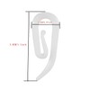 White Plastic Curtain Hooks for Door Curtain,Window Curtain,Curtain Header Tape