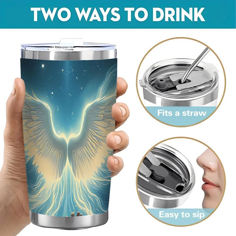 Versatile Collection Series 20oz Double Silver Side Stainless Steel Drinkwarecapacity: