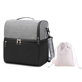 2-Tier Insulated Lunch Bag for Work & School – Leakproof, Large Capacity Cooler Tote with Hot & Cold Separation – Stylish, Lightweight Lunch Box for Men & Women