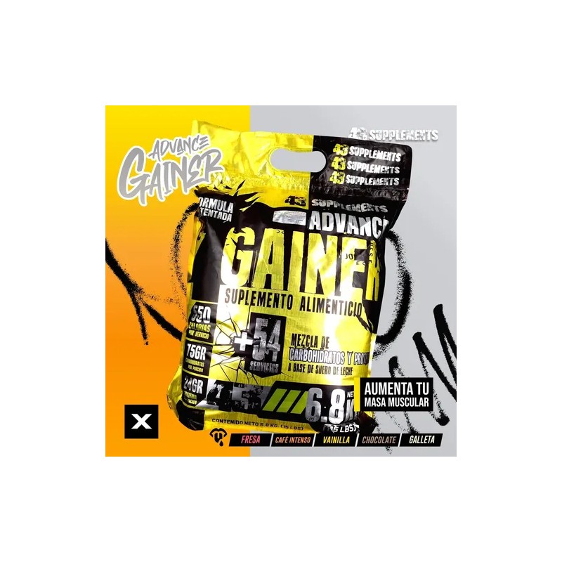Ganador Hard Mass Gainer Cafe Intenso 15 Lbs 43 Supplements