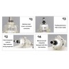 AD400 Transparent Air Compressor Filter 1/2in Oil Water Separator Automatic