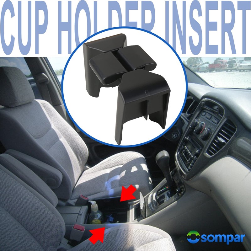 Osompar Cup Holder Insert Divider Compatible with 2002-2007 Toyota Highlander