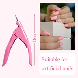 NXPUXP Nagelknipser Gelnägel,Professioneller Nagelknipser für Künstliche Nägel,Nagelknipser für Kunstnägel,Delstahl Nagelknipser für Kunstnägel,für Nagelstudio & Privatgebrauch