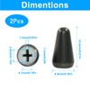 Jiozermi 2 Pcs Matte Black Guitar 5 Ways Switch Tips，Pickup