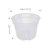 Kisangel 9pcs Orchid Pots Use Breathable Design Drainage Holes for