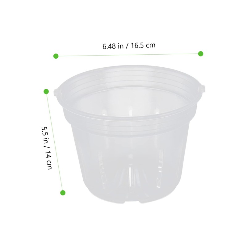 Kisangel 9pcs Orchid Pots Use Breathable Design Drainage Holes for