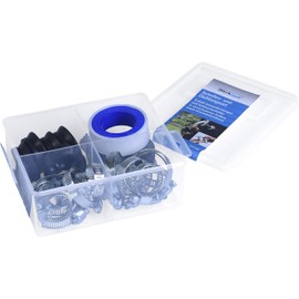 Werkzeyt ZYT168 Hose Clamp and Seal Assortment 30 Pieces - For Various Secures & Repairs of Garden Hoses - Rustproof Hose Clamps & Seals / Hose Fasteners