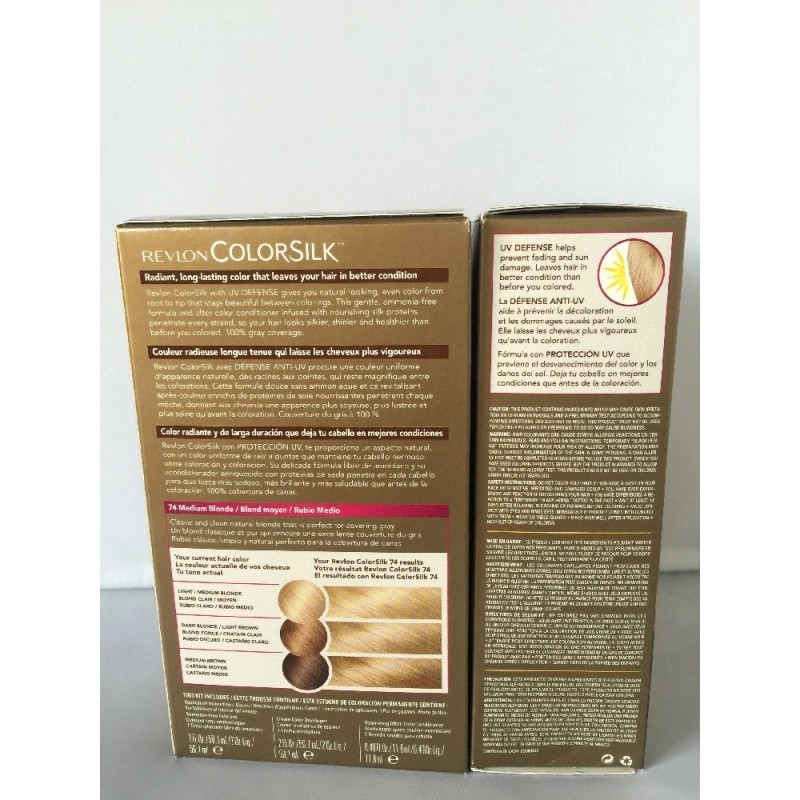 Revlon 2 x Revlon COLORSILK Beautiful Color Permanent Hair Color