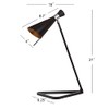 Safavieh Lighting Collection Padric Black 21-inch Bedroom Living Room Home