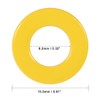 sourcing map Ferrite Ring Iron Force Toroid Core Yellow White