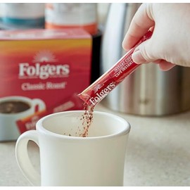 Folgers Classic Roast Instant Coffee, Single Serve Packets