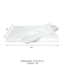 ForPro Professional Collection Premium Nail Care Towels for Manicures and Pedicures, Lint-Free, Disposable with Poly Back, 12" x 16", 50-Count