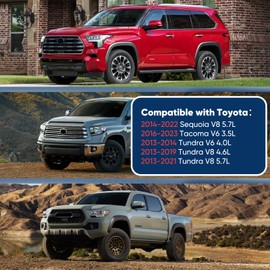 CA11895 Air Filter, Engine Air Filter Compatible with Toyota 2014-2022 Sequoia V8 5.7L 2016-2023 Tacoma V6 3.5L 2013-2014 Tundra V6 4.0L 2013-2021 Tundra V8