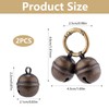 HARY 2Pcs Cat & Dog Bells for Collar Loud Vintage
