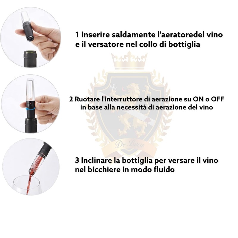 De Luca Wine Aerator and Pourer