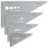 Ludwig Precision 10" 30-60-90-Degree Aluminum Drafting Triangle, 83010
