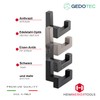 Gedotec TETRIS Coat Hook Double Hook Polished Chrome Coat Hook