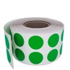 Labels Green 13mm Round Stickers - 1/2" Glue Dots 1080