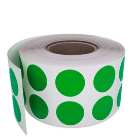 Labels Green 13mm Round Stickers - 1/2" Glue Dots 1080 by Royal Green