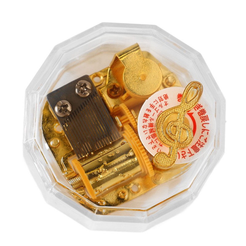 Acrylic Music Box Exquisite Beautiful DIY Clear Musical Box for