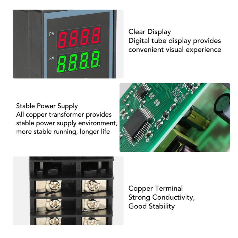 Smart Temperature Controller Digital Display High Accuracy PID Control Thermostat