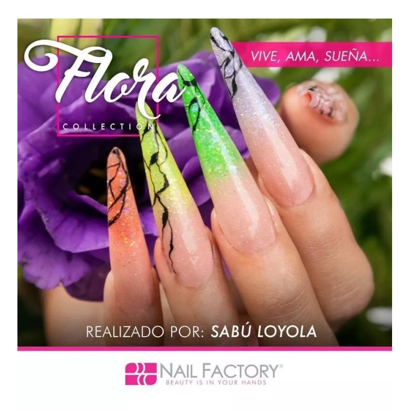 Nail Factory Polvo Acrílico Uñas Flora Collection Nail Factory 15