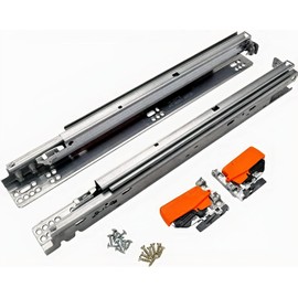 BLUM 21 Inch Drawer Slide, Full Extension, Concealed, Undermount. 563H5330B with 100 Lbs. Weight Capacity and Soft Close for 5/8 inch Thick Drawers. (Pair)