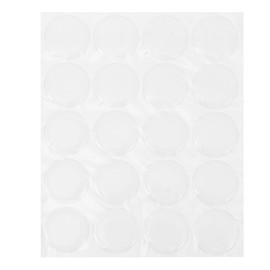 HOMSFOU 30Pcs Transparent Gel Stickers Putty Adhesive for Wall Posters Removable and Reusable Round Epoxy Gel Stickers No Damage to Surfaces for Home and Office
