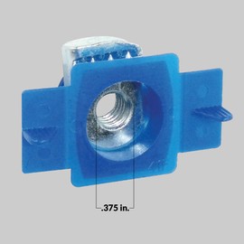 Newhouse Electric CN38-5PK Nylon Strut Cone Nut .375-inch 5-Pack, Electro-Galvanized Strut Channel Cone Nut for Use with A, C, E, and H-Series Channels