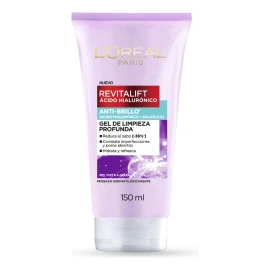 "Revitalift Gel Limpiador L'Oréal – Rostro Limpio y Suave, 150 ml para Piel Grasa/Mixta"