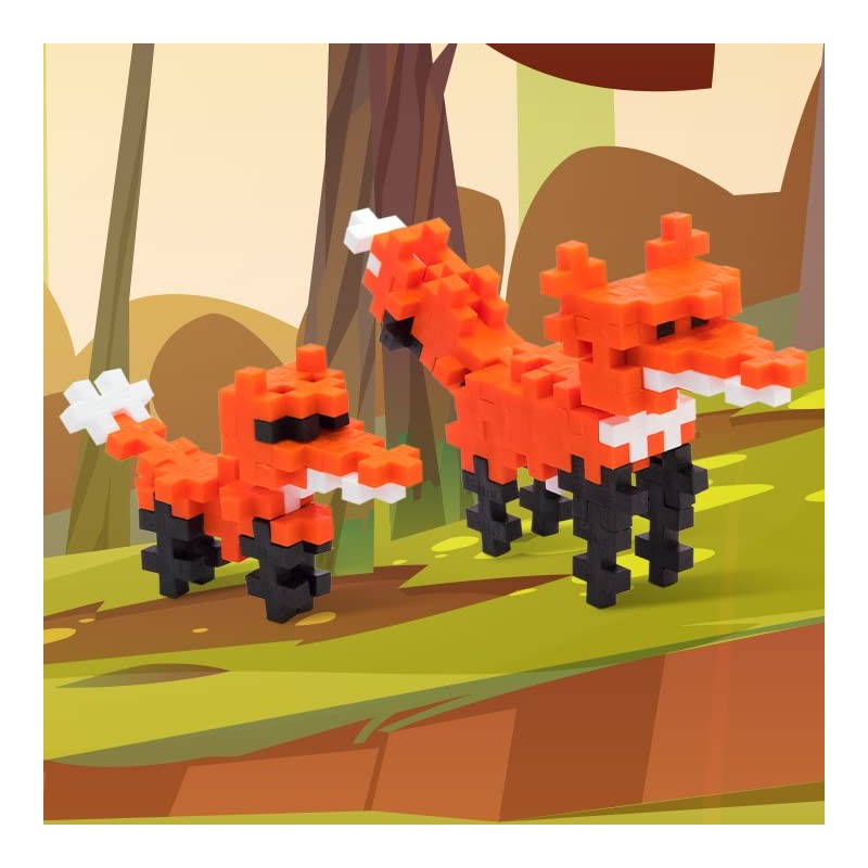Plus Plus 3D Animal Figurine Building Block Set, 70 Mini