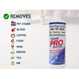Stain and Spot Remover - Stain Remover for Clothes, Laundry, Carpets, Mattress & Upholstery, Removes Pet Stains, Urine, Odors, Red Wine, Grease, Ink & Coffee - Home Pro Spotter, 8 FL OZ - (2 Pack)