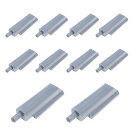 Coshar Pack of 10 Plastic Soft Close Damper Soft Close Hinge Buffer Cabinet Door Bumper, Up to 4KGS/8.8LBS, Grey