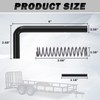 XaXmTee 819T Trailer Gate Spring Latch Kit with Extra Pins
