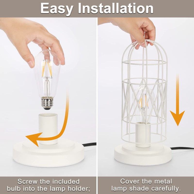 Bedside Touch Lamp, Small Table Lamp for Bedroom Living Room,