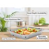 M1SS 100 Pcs X Square Aluminium Foil Trays with Lids