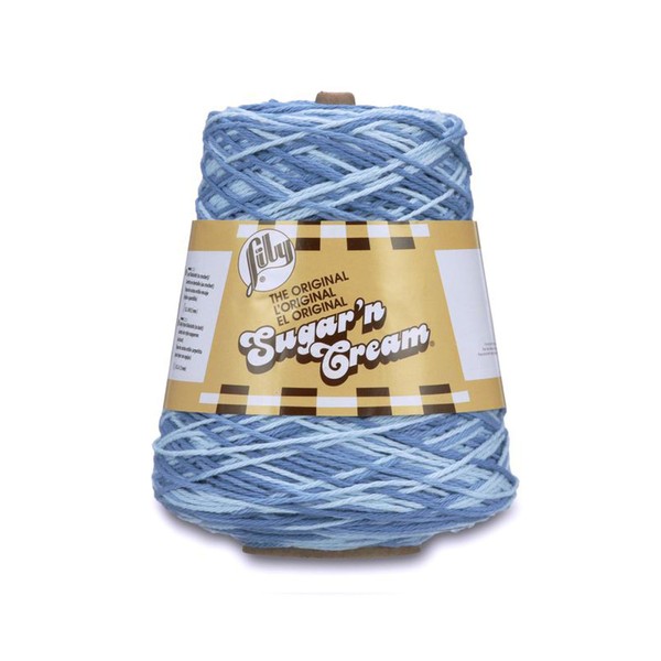 Lily Sugar'n Cream Cotton Cone Yarn, 14 oz, Faded Denim