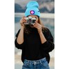 ATNKE LED Lighted Beanie Hat,USB Rechargeable 4 LED Red and