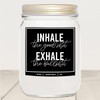 YouNique Designs Inhale Exhale Candle Lavender Vanilla 8oz, Relaxing Gifts